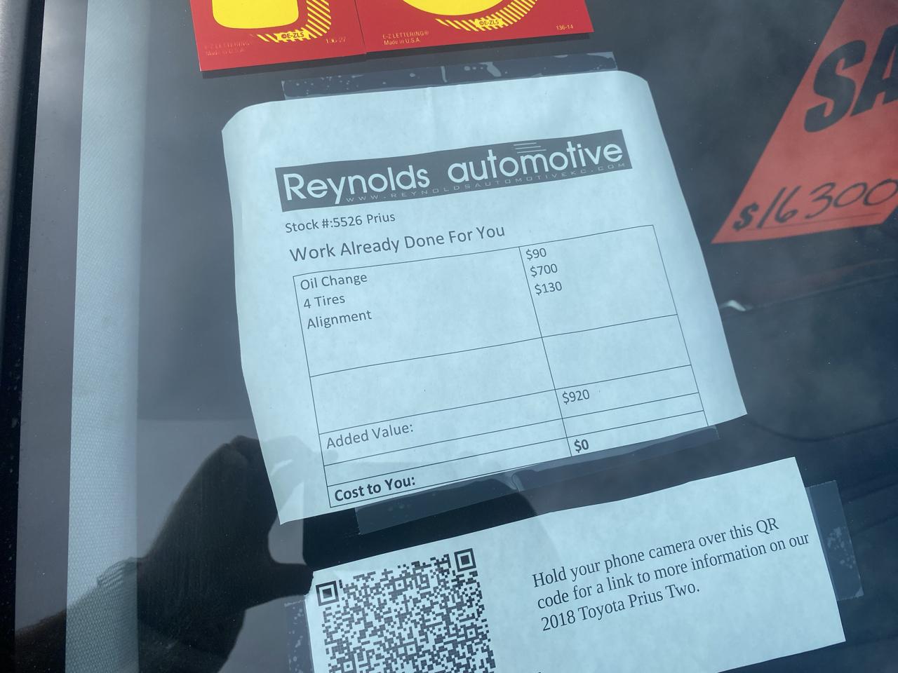 Toyota Prius Two (Natl) 2018