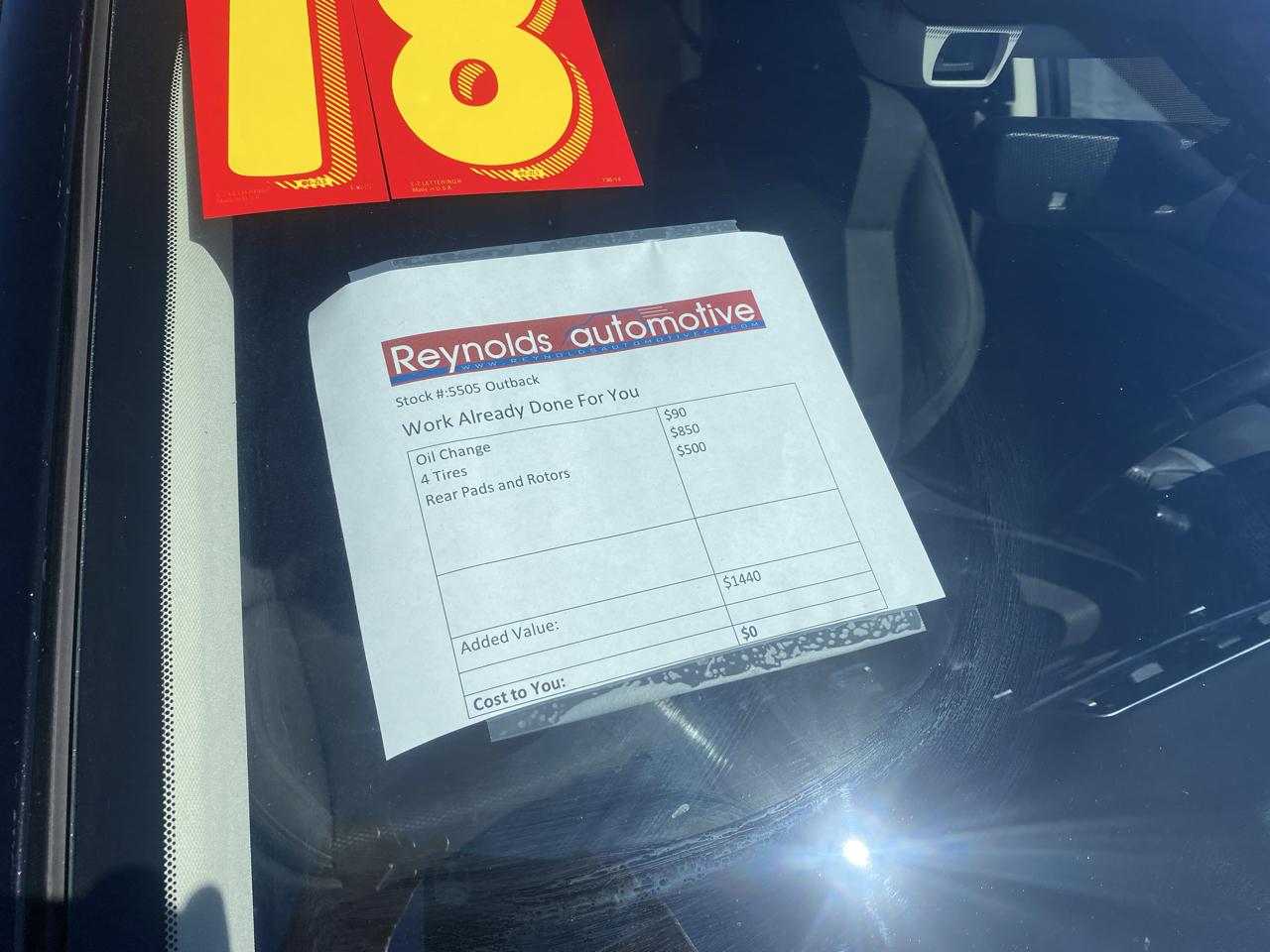 Subaru Outback 2.5i Premium 2018