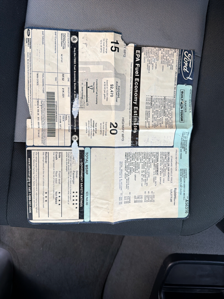 Ford Ranger 2WD 4dr SuperCab 126" XLT 2008