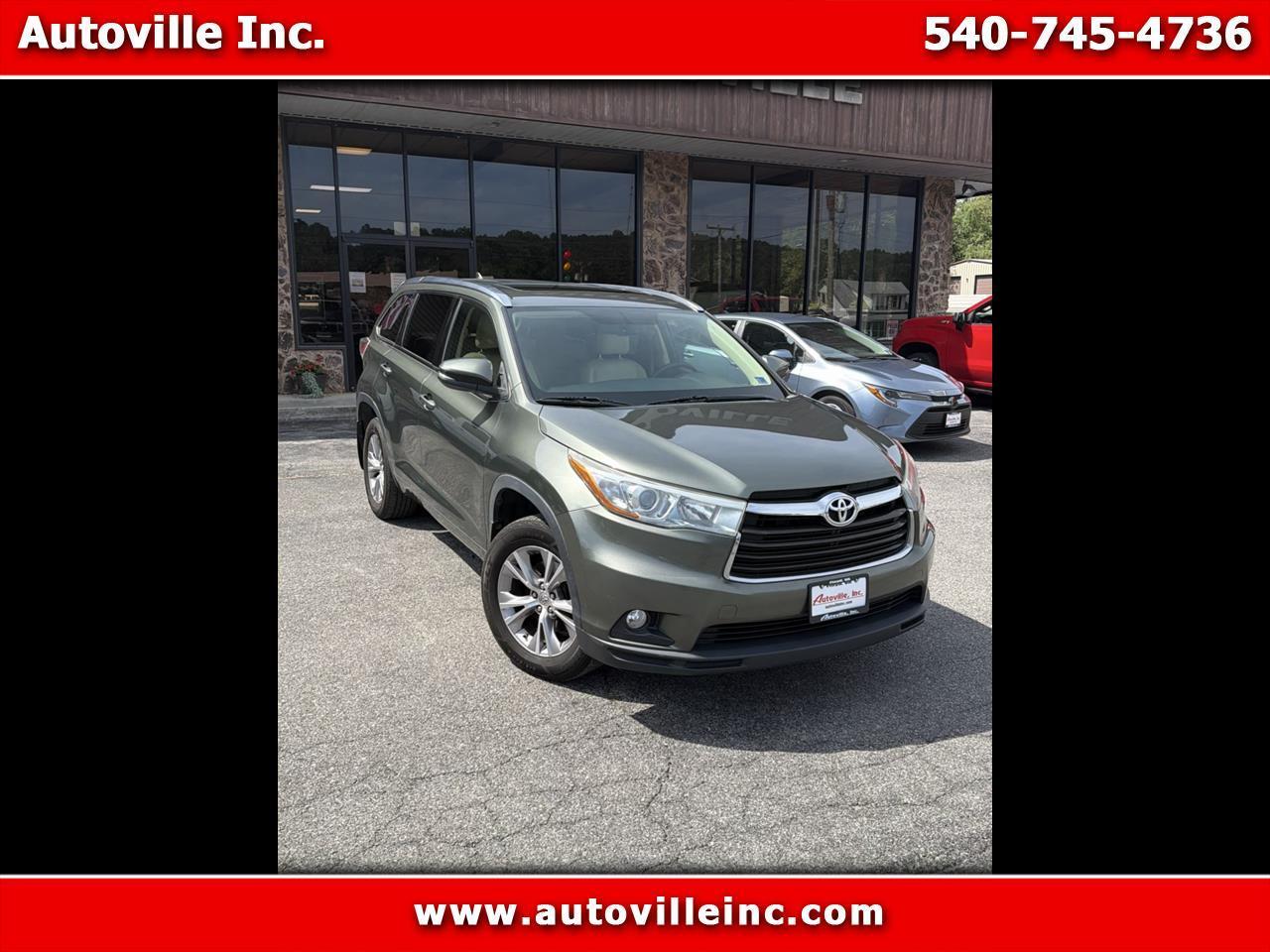 2015 Toyota Highlander AWD 4dr V6 XLE (Natl)