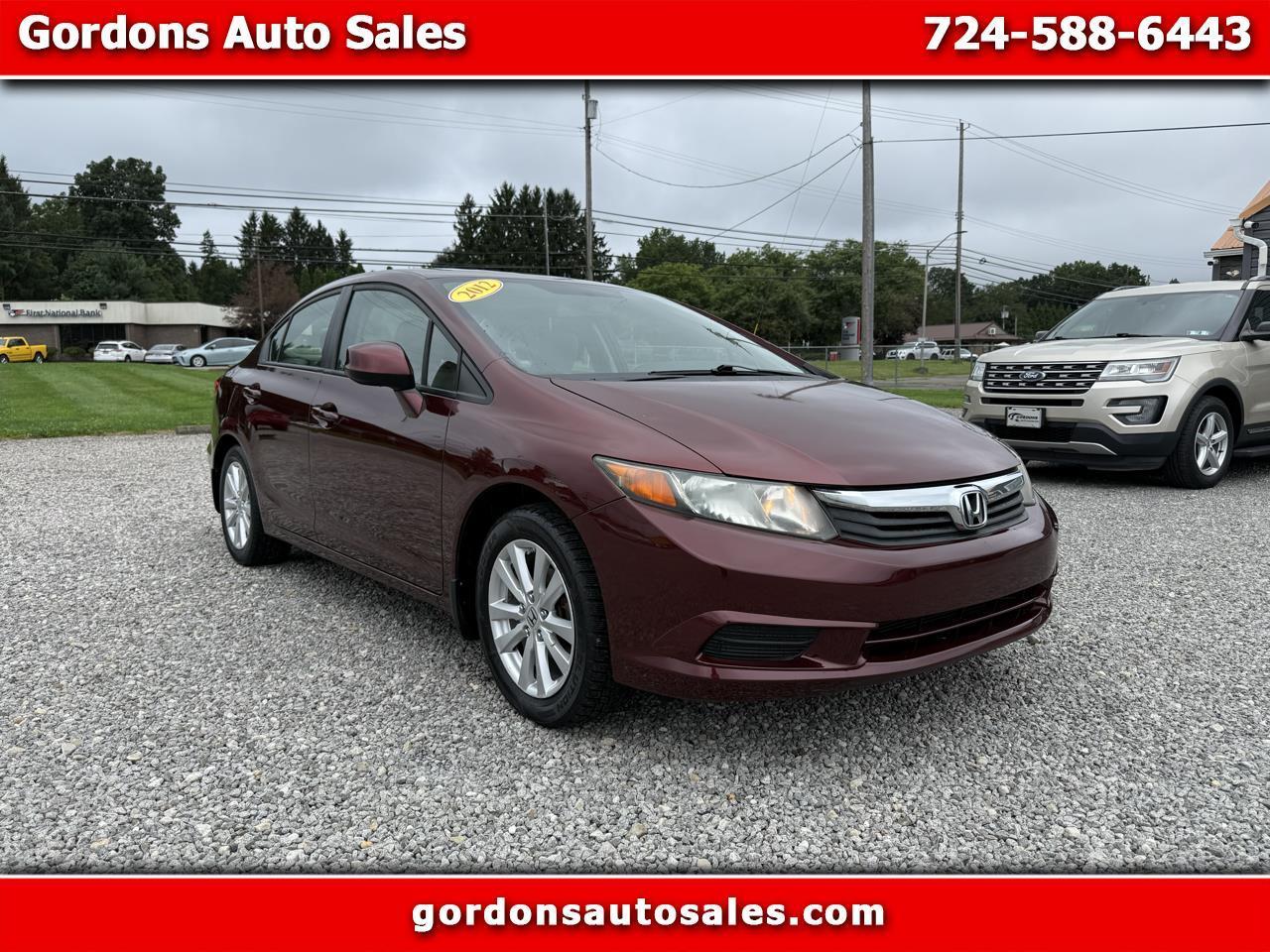 2012 Honda Civic EX-L Sedan 5-Speed AT