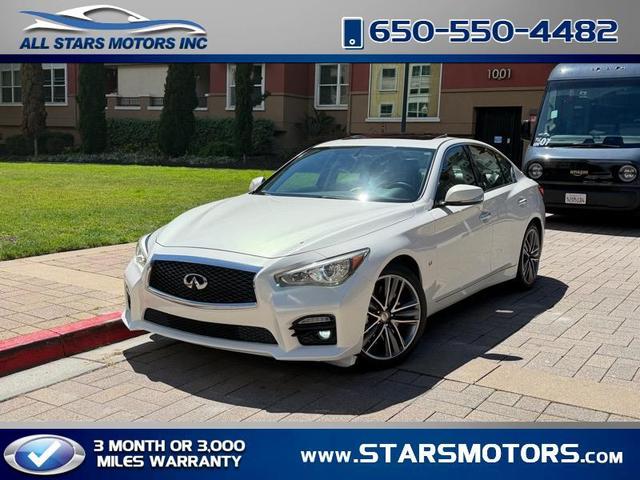 White 2014 INFINITI Q50 3.7 Sport RWD Sedan Rear-Wheel Drive Automatic