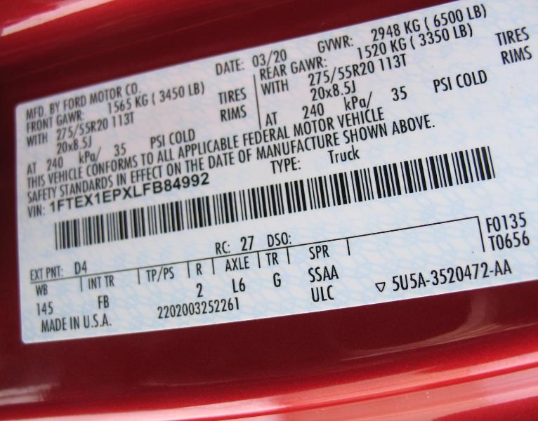 Ford F-150 XLT SuperCab 6.5-ft. Bed 4WD 2020