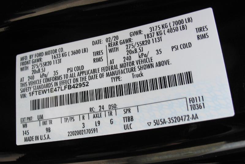 Ford F-150 Platinum SuperCrew 5.5-ft. Bed 4WD 2020