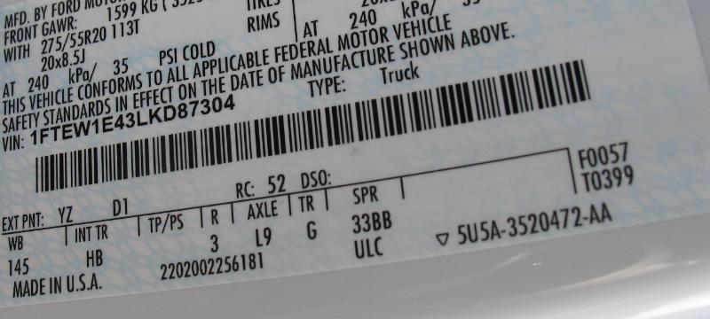 Ford F-150 Lariat SuperCrew 5.5-ft. Bed 4WD 2020