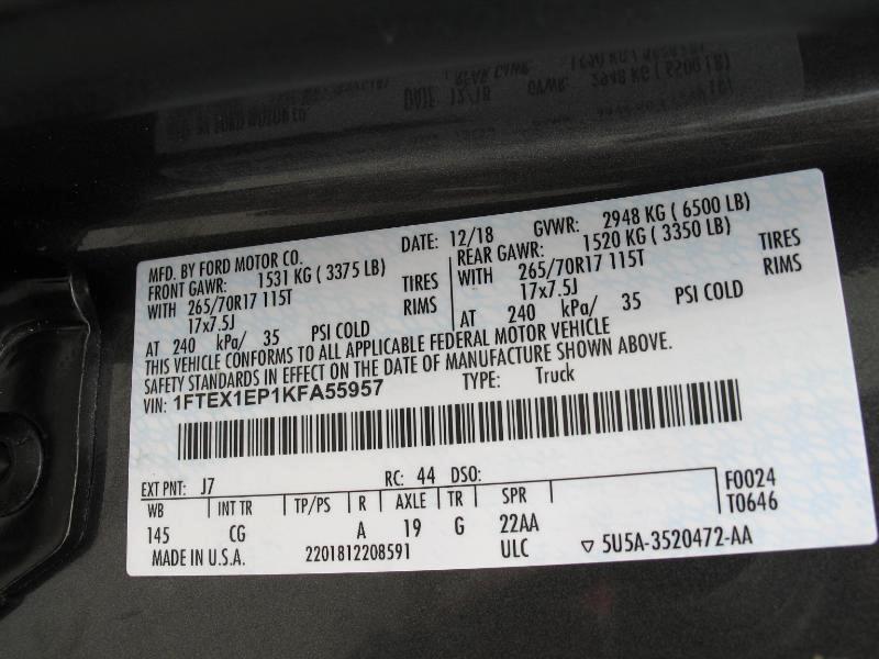 Ford F150 XL Supercab 4WD 2019