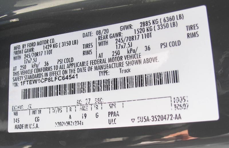 Ford F-150 XL SuperCrew 5.5-ft. Bed 2WD 2020