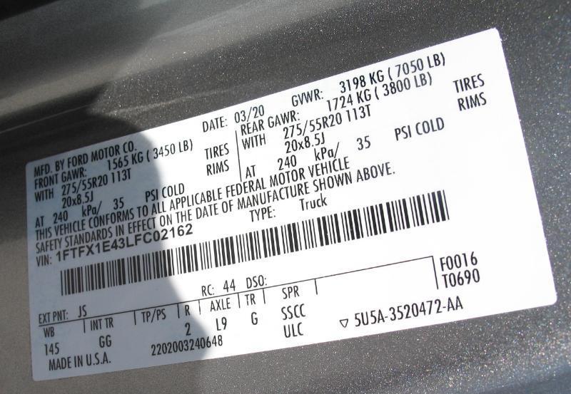 Ford F-150 XLT SuperCab 6.5-ft. Bed 4WD 2020