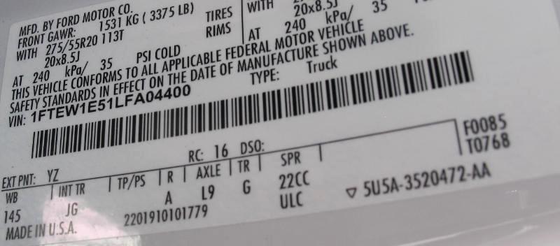 Ford F-150 XL SuperCrew 5.5-ft. Bed 4WD 2020