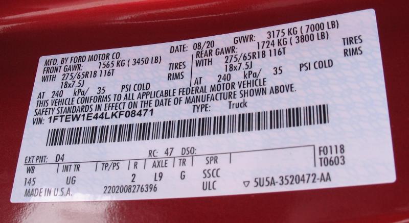 Ford F-150 XLT SuperCrew 5.5-ft. Bed 4WD 2020