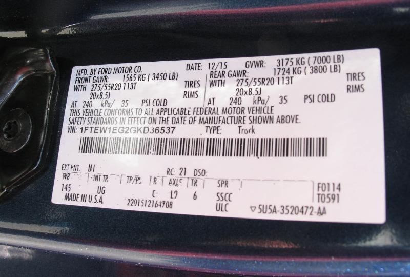 Ford F-150 XLT SuperCrew 5.5-ft. Bed 4WD 2016