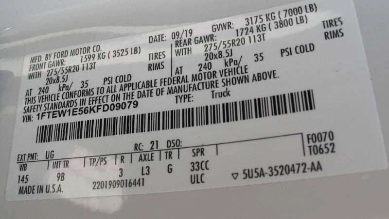 Ford F-150 Platinum SuperCrew 5.5-ft. Bed 4WD 2019