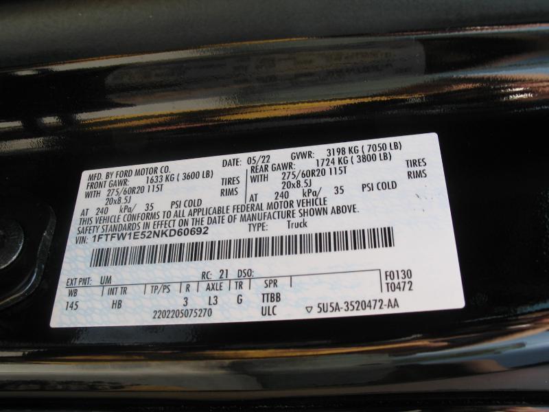 Ford F-150 Lariat SuperCrew 5.5-ft. Bed 4WD 2022