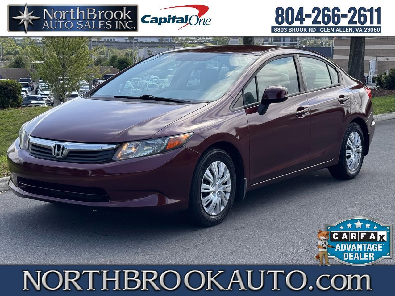 2012 Honda Civic Sdn 4dr Auto LX