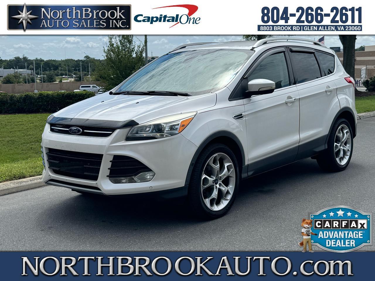 Pearl White 2014 Ford Escape SUV / Crossover All-Wheel Drive Automatic