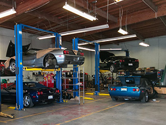 Aston Martin auto body repair service collision center at San Rafael European