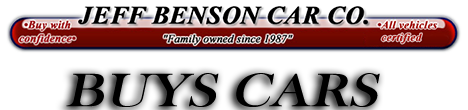 Jeff Benson Car Company Buys Cars