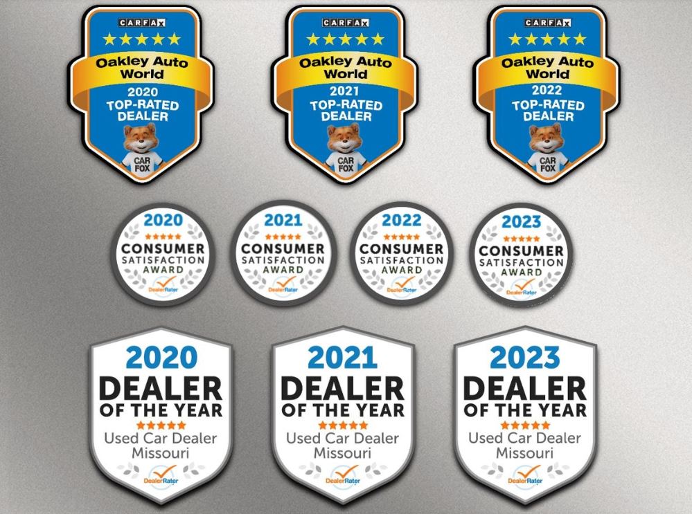 Oakley Carfax Top-Rated Dealer on 2022